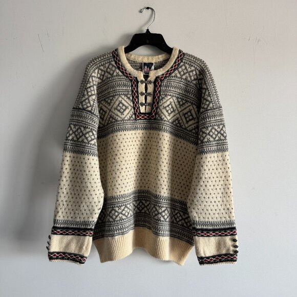 Dale Of Norway Vintage Setesdal Sweater, Norwegian Wool, Size XL
